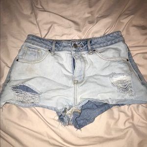 Highrise Denim Shorts